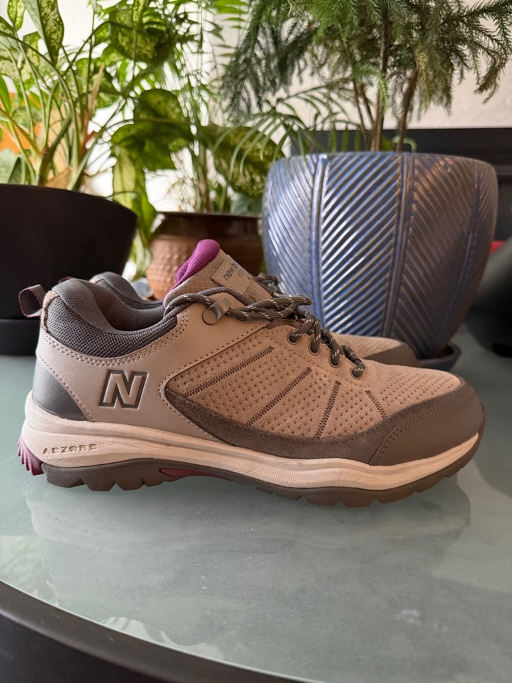 New Balance 1201 Women’s Gray and Purple Athletic Shoes